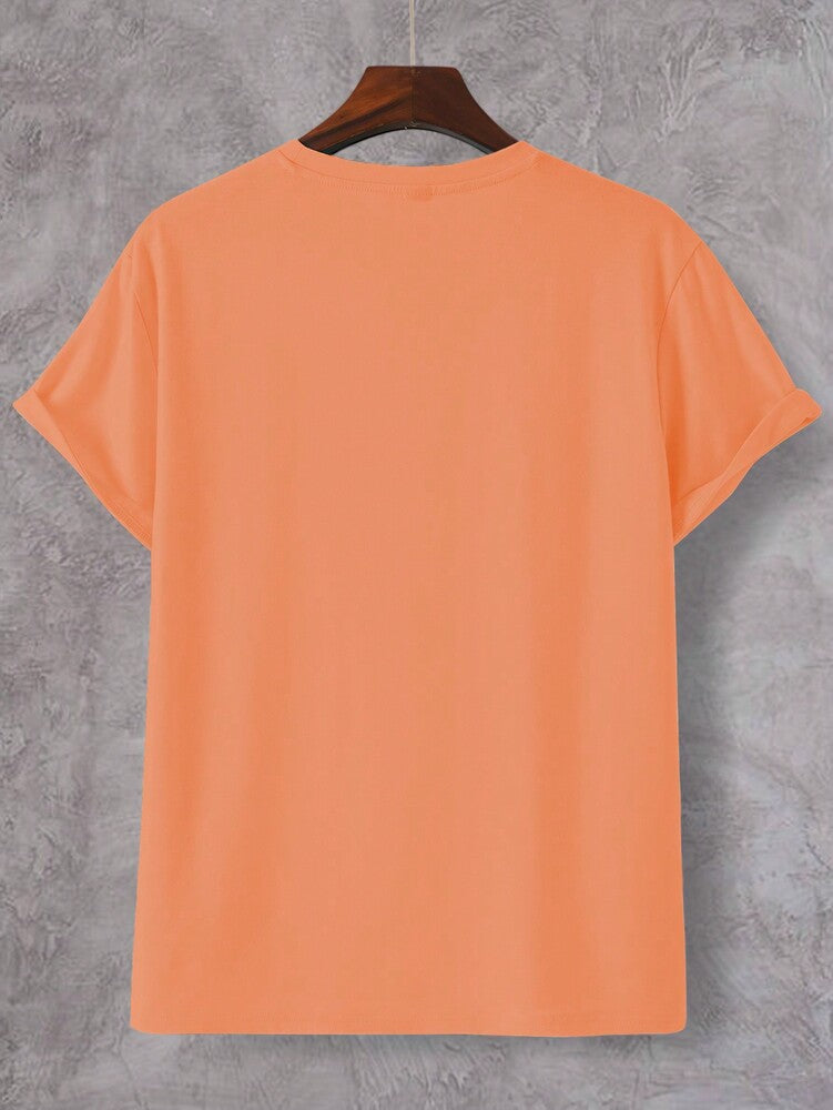 Men's Tropical Print Short Sleeve T Shirt Vacation Style Casual Beach Graphic Tee Lightweight Comfortable Summer Outfit For Men